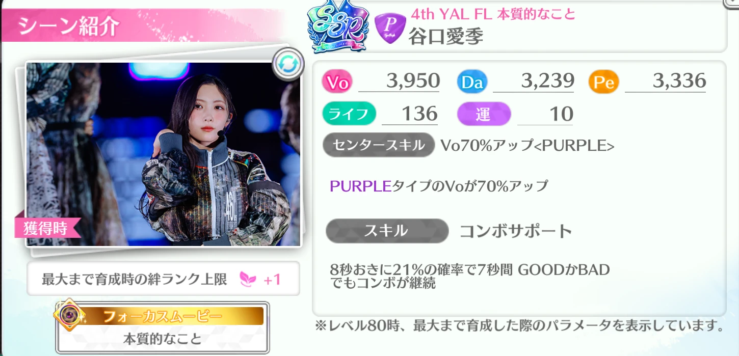 谷口愛季 / 4th YAL FL 本質的なこと