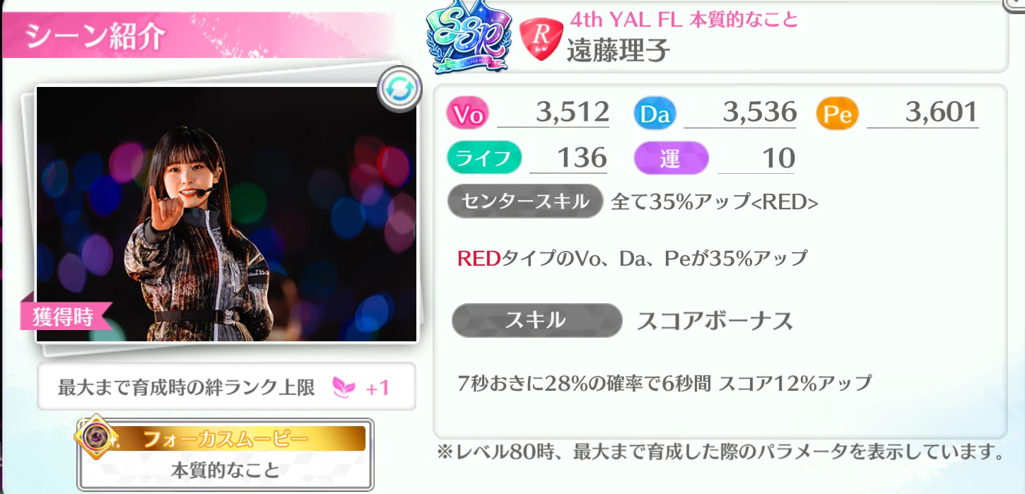 遠藤理子 / 4th YAL FL 本質的なこと