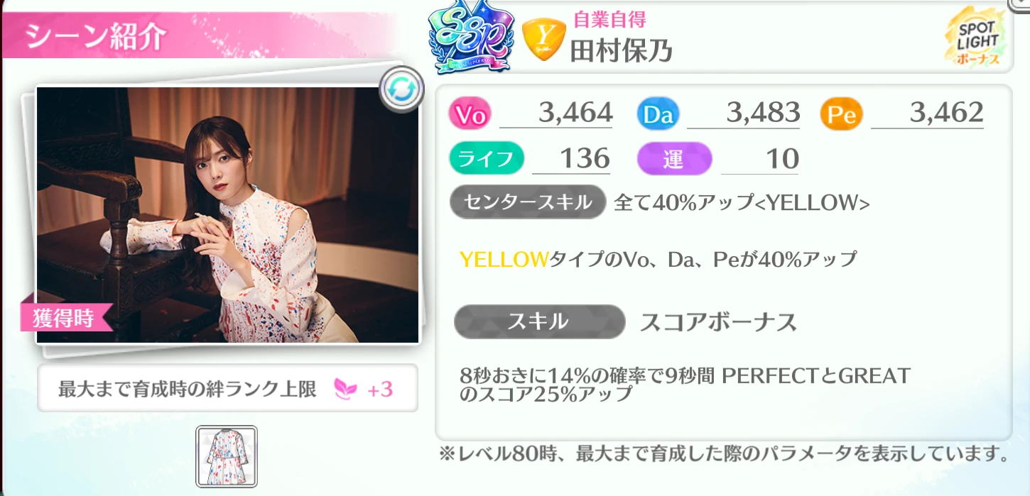 田村保乃 / 自業自得