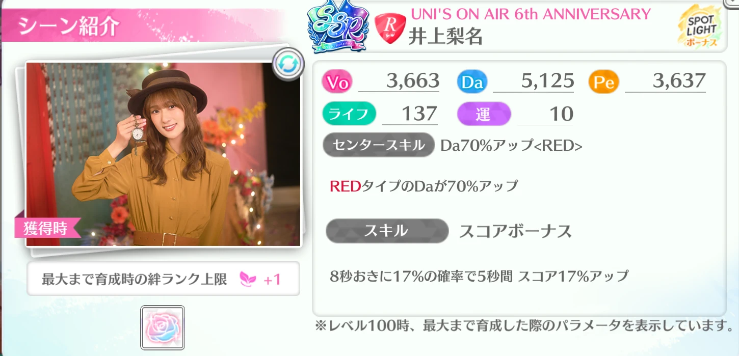 井上梨名 / UNI'S ON AIR 6th ANNIVERSARY