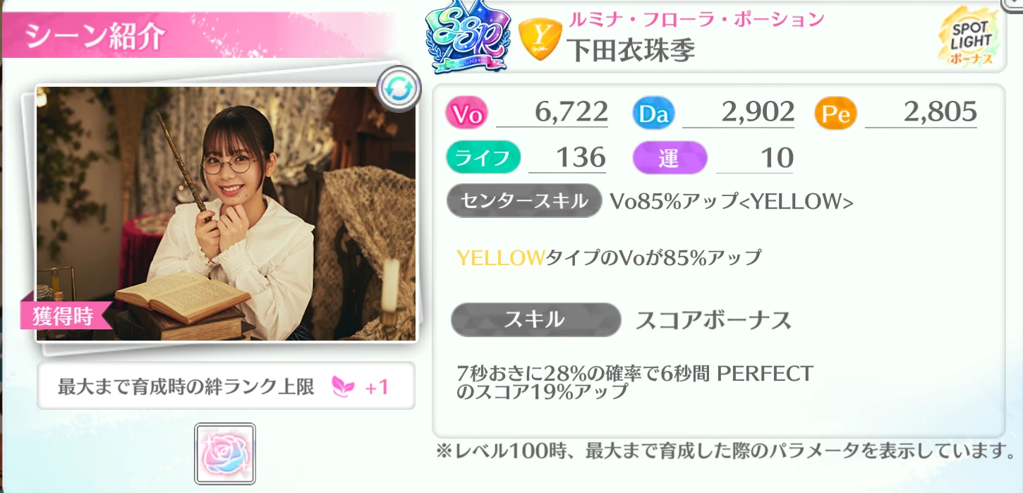 下田衣珠季 / ルミナ・フローラ・ポーション