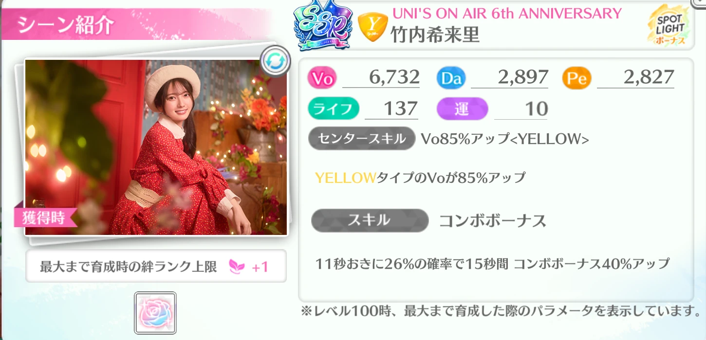 竹内希来里 / UNI'S ON AIR 6th ANNIVERSARY