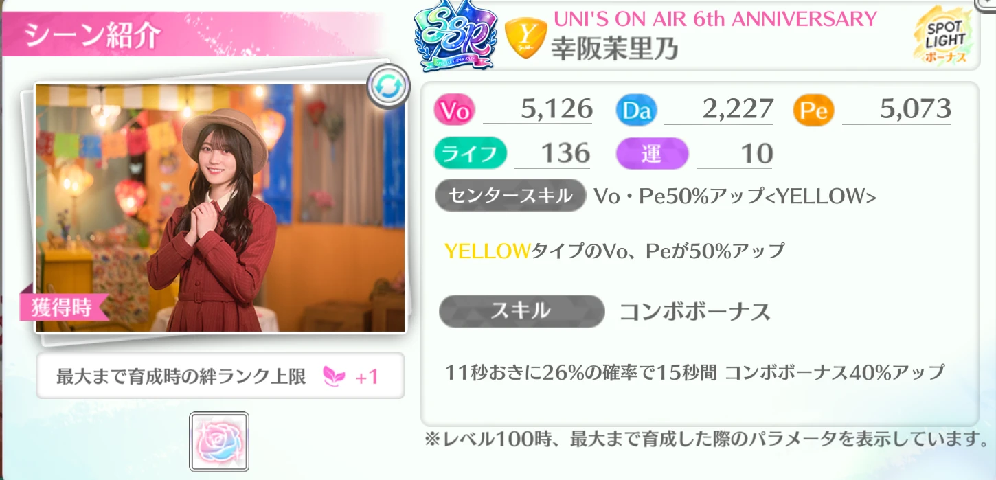 幸阪茉里乃 / UNI'S ON AIR 6th ANNIVERSARY