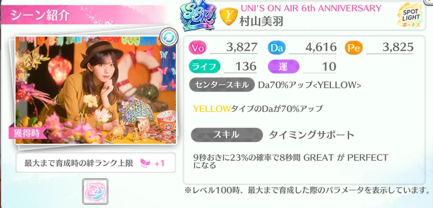 村山美羽 / UNI'S ON AIR 6th ANNIVERSARY