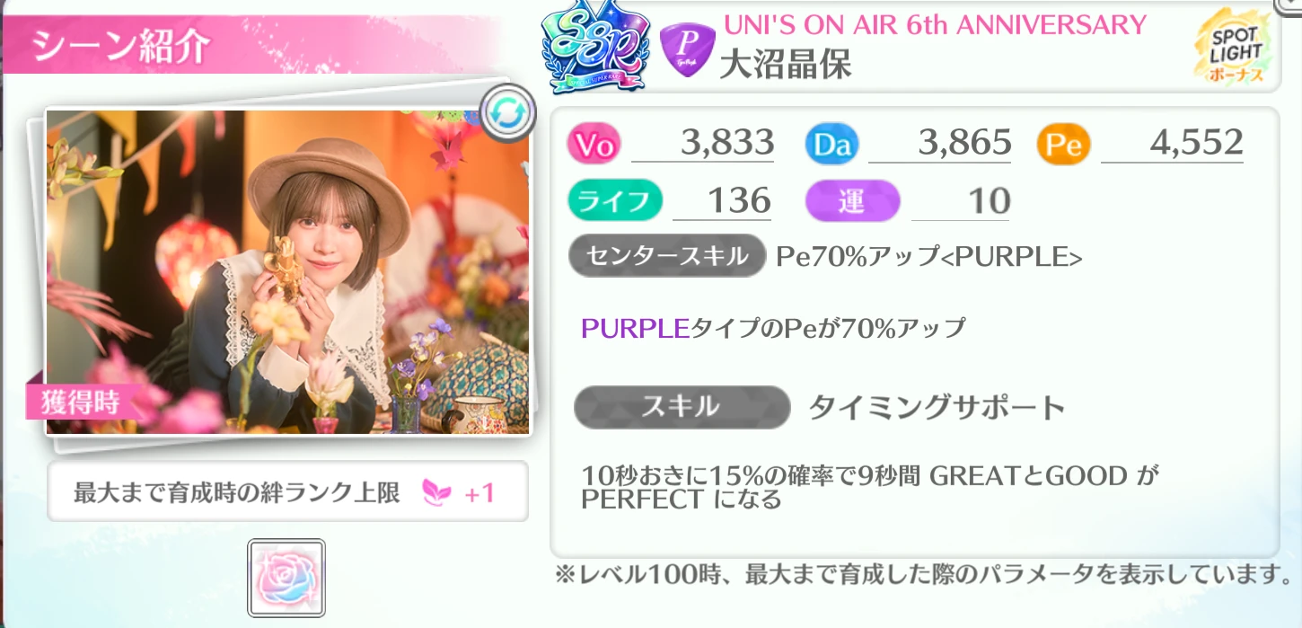 大沼晶保 / UNI'S ON AIR 6th ANNIVERSARY