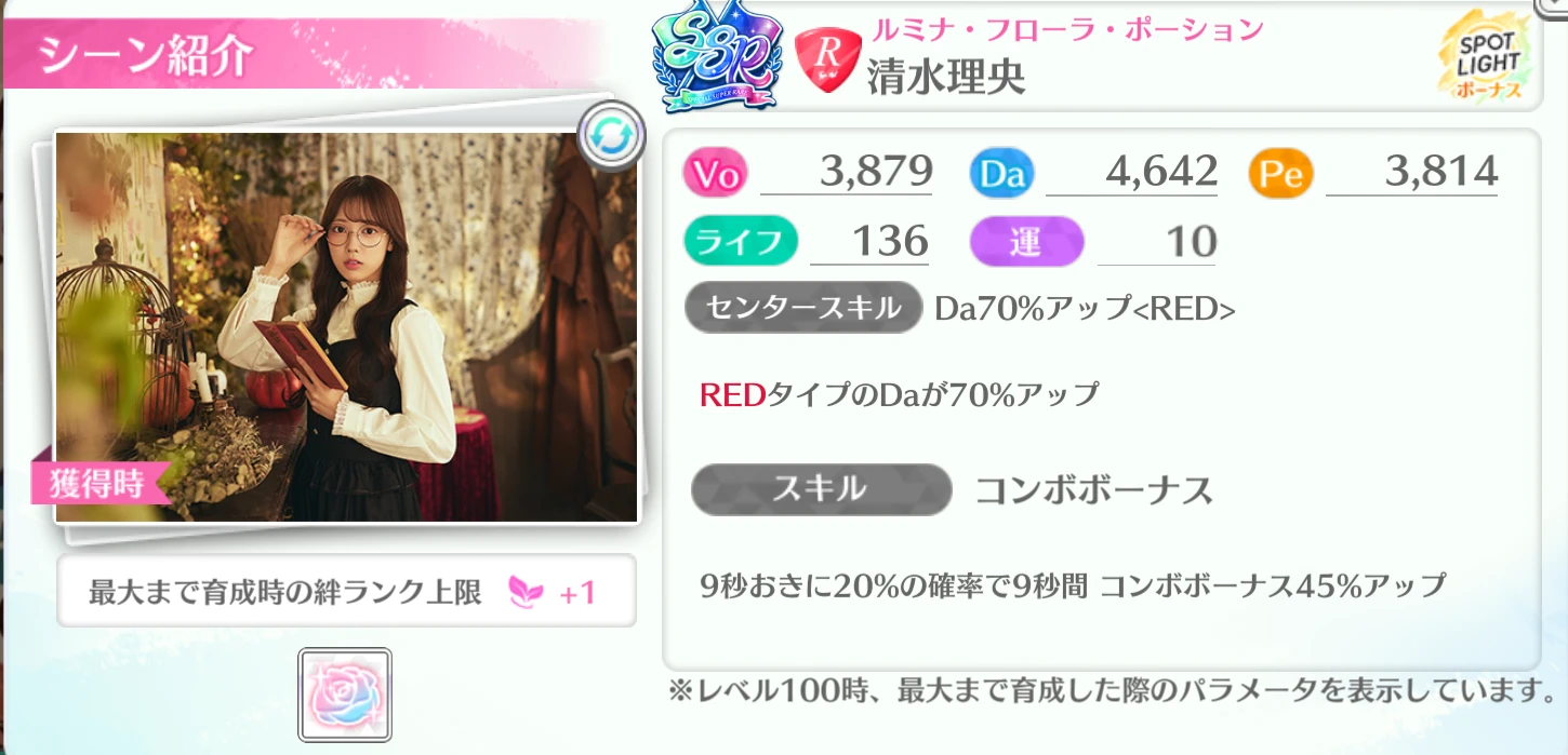 清水理央 / ルミナ・フローラ・ポーション